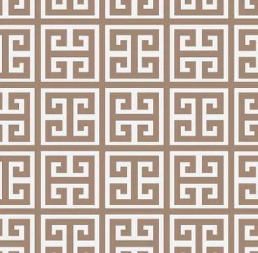 Damask vector pattern greek simple seamless elegant Stock Illustration