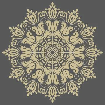 Damask Vector Pattern. Orient Background Stock-Illustration