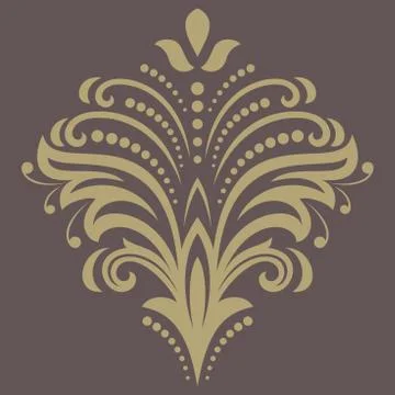 Damask Vector Pattern. Orient Background 스톡 일러스트