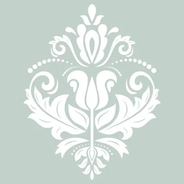 Damask Vector Pattern. Orient Background 스톡 일러스트
