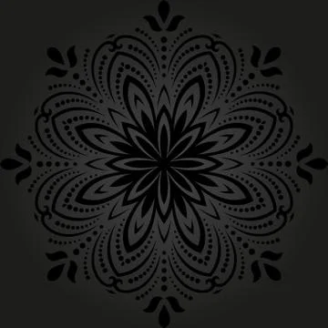 Damask Vector Pattern. Orient Background 스톡 일러스트
