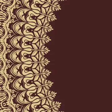 Damask Vector Pattern. Orient Background Stock Illustration