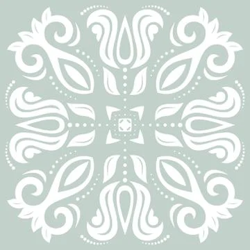 Damask Vector Pattern. Orient Background 스톡 일러스트