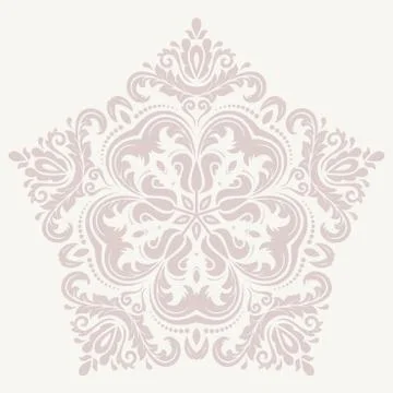 Damask Vector Pattern. Orient Ornament Illustrazione stock