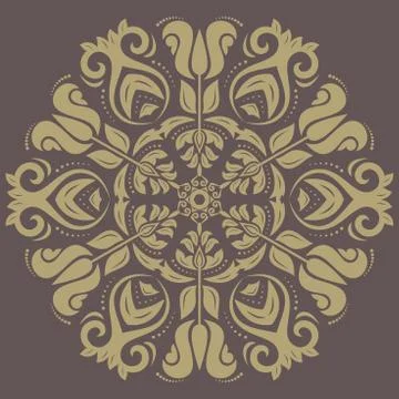 Damask Vector Pattern. Orient Ornament 스톡 일러스트
