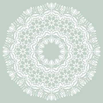 Damask Vector Pattern. Orient Ornament 스톡 일러스트