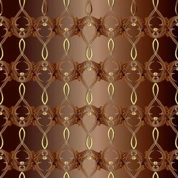 Damask vector seamless pattern. Floral vintage background. Surfa 스톡 일러스트