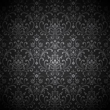 Damask Vignette Stock Illustration