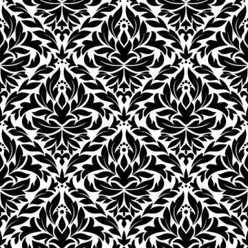 Damask vintage seamless pattern background 스톡 일러스트