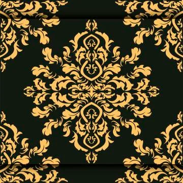 Damask wallpaper Stock Illustration
