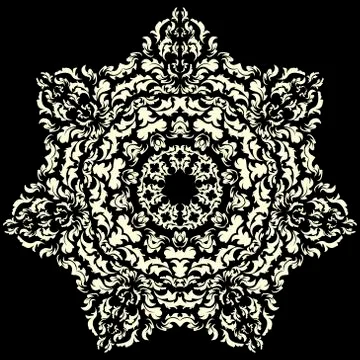 Damask wallpaper Stock Illustration