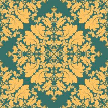 Damask wallpaper Stock Illustration