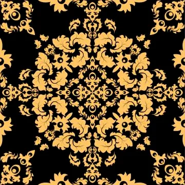 Damask wallpaper Stock Illustration