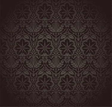 Damask Wallpaper Pattern Stock Illustration