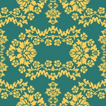 Damask wallpaper Vector illustration. Easily editable vector image Stock Illustration