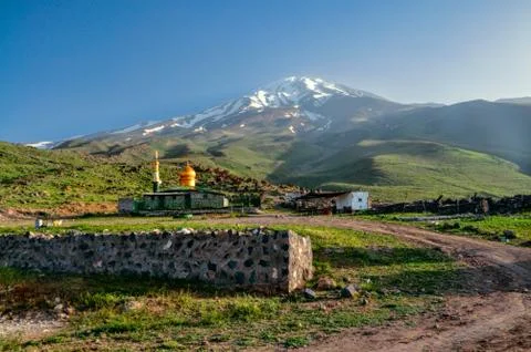 Damavand in iran Stock Photos