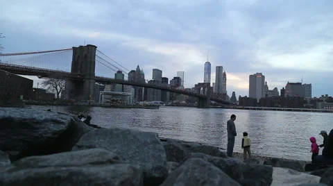 Dambo view point of NYC Stock Footage 50063435