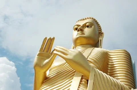 Dambulla - buddhist cave temple compex in sri lanka, unesco world heritage Stock Photos