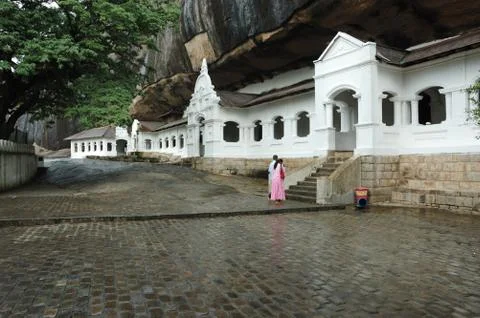 Dambulla - buddhist cave temple complex,sri lanka unesco world heritage site Foto stock