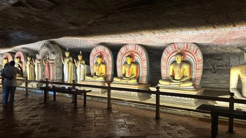 Dambulla Cave Temple Foto stock