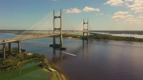 Dames Point Bridge 스톡 동영상 155209376