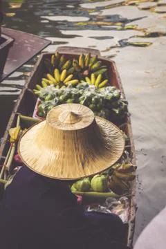 Damnoen Saduak floating market in Ratchaburi near Bangkok, Thailand Foto stock