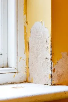 Damp in house wall Stock Photos