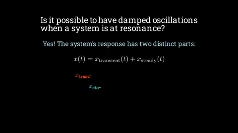 Damped oscillations when a system is at resonance Stock Footage 335733170
