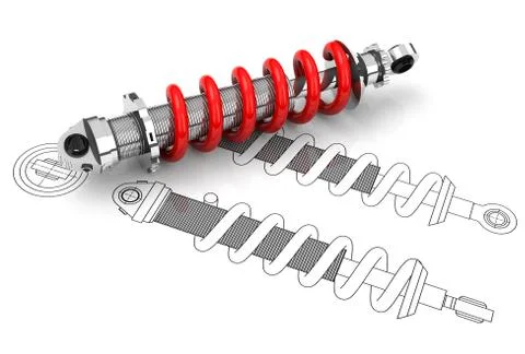 The damper Stock Illustration