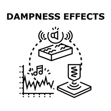 Dampness effects concept vector icon illustration Stock Illustration