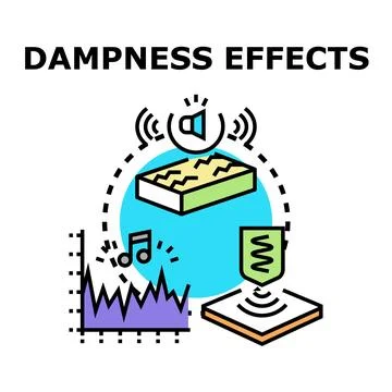 Dampness effects concept vector icon illustration Stock Illustration