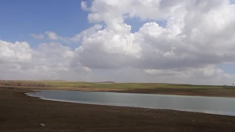Dams decreasing due to lack of rain, decrease in dam water levels as a result 库存影片 179013159