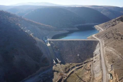 Dams set Stock Photos