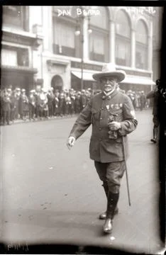 Dan Beard marching in parade. Foto stock