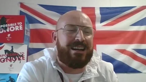 Dan Pembroke 'ecstatic' following Paralympic javelin gold Stock Footage 160093548