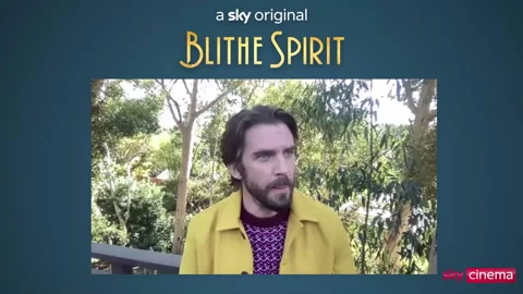 Dan Stevens is interviewed for his role in movie 'Blithe Spirit' - 2021 Video stock 154322863