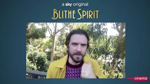 Dan Stevens is interviewed for his role in new movie 'Blithe Spirit' - 2021 Stock Footage 154323492