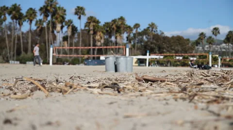 Dana Point, CA-trash cleanup Stock Footage 1182226