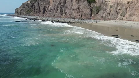 Dana Point Harbor, its breakwater and San Juan Rocks Stock Footage 218617822