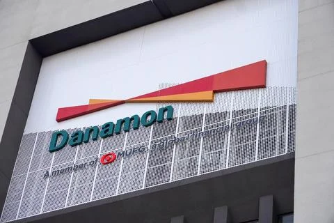 Danamon Bank building Stock Photos