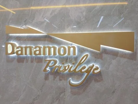 Danamon Privilege: A Luxurious Signage Experience Stock Photos