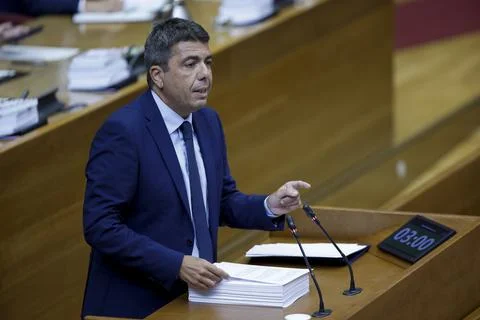 DANA's Victims Association demonstrate asking the resignation of the Valencia's  Fotos Stock
