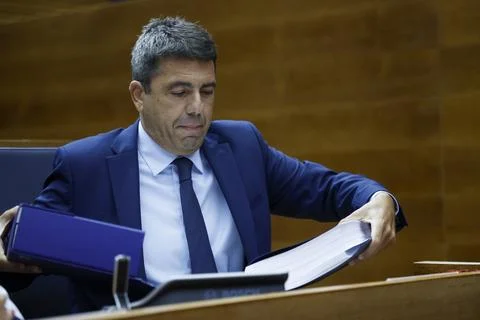 DANA's Victims Association demonstrate asking the resignation of the Valencia's  Fotos Stock