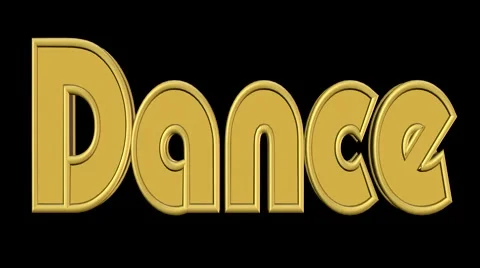 Dance 3D Text Animation Stock Footage 40155482