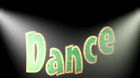 Dance 3D Text Animation Stock Footage 40159831