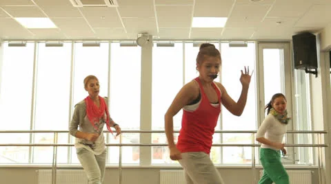 Dance aerobics Stock Footage 22576067