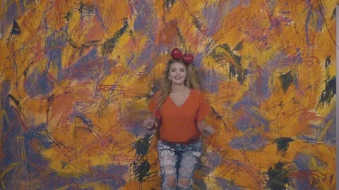 Dance against the wall 5 Stock Footage 100034579