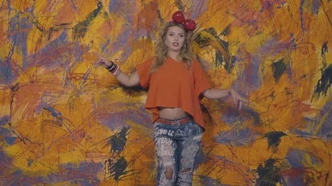 Dance against the wall Stock Footage 100033529