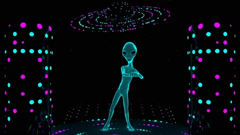 Dance Alien 4K 03 Video stock 110484262