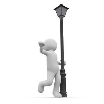 Dance aroun lantern Stock Illustration